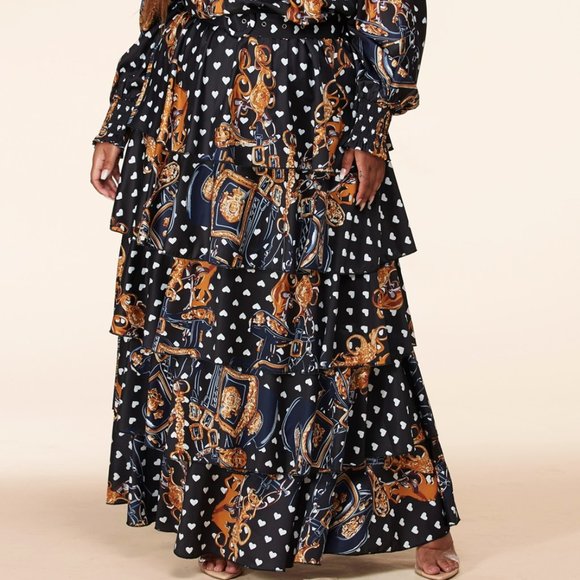 NWT Plus Size Off Shoulder Maxi Dress - Picture 3 of 8